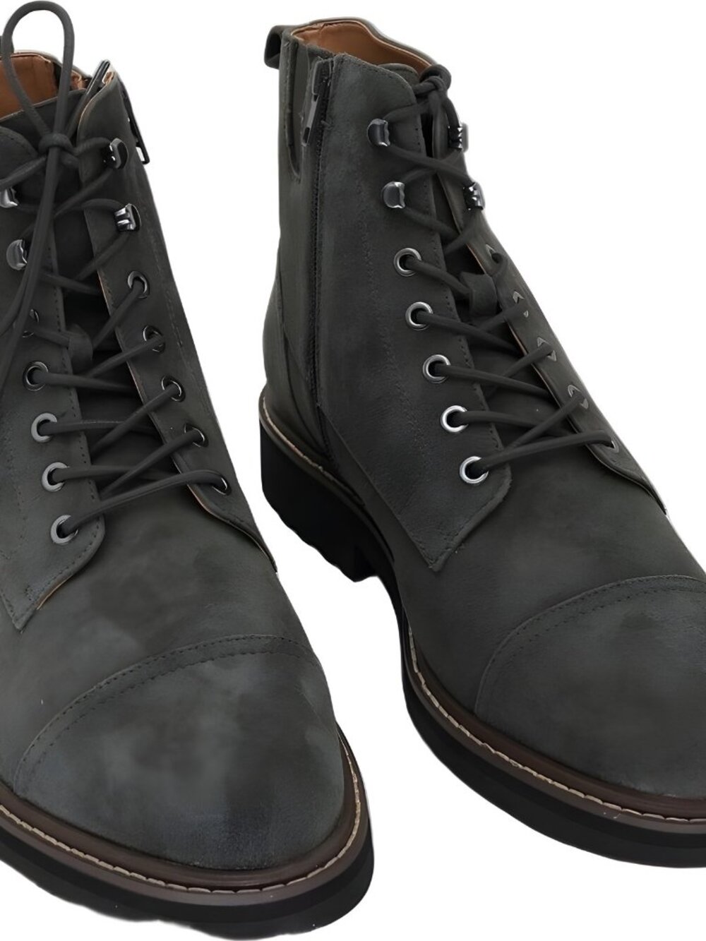 Vionic Livermore Oxford Boot Dark Khaki Suede Men US 10M EU 43